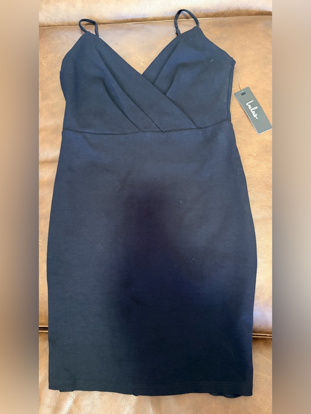 Lulu's Black Strappy Cage Back Mini Dress - Picture 2 of 4